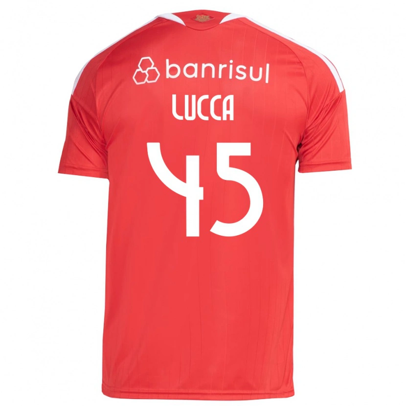 Danxen Børn Lucca #45 Rød Hvid Hjemmebane Spillertrøjer 2026/27 Trøje T-Shirt