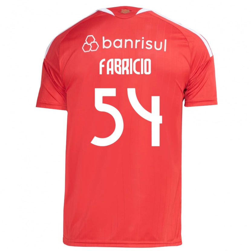Danxen Børn Fabricio Zechmeister Do Prado #54 Rød Hvid Hjemmebane Spillertrøjer 2026/27 Trøje T-Shirt
