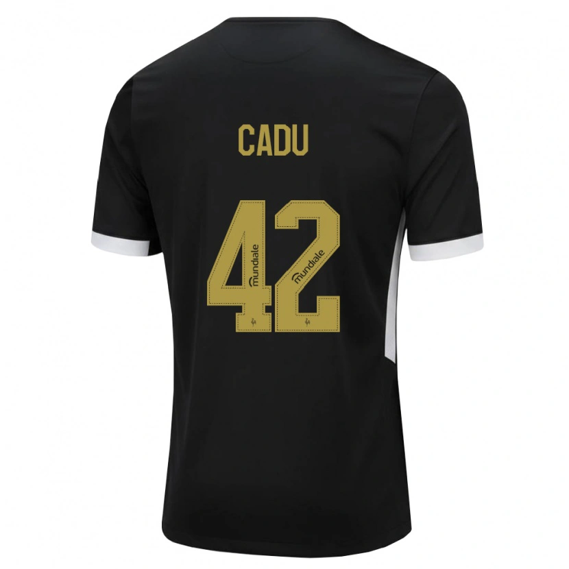 Danxen Børn Cadu #42 Sort Hvid Gul Hjemmebane Spillertrøjer 2026/27 Trøje T-Shirt