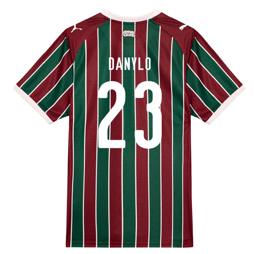 Danxen Børn Danylo Do Amaral Barroso #23 Grøn Vinrød Hvid Hjemmebane Spillertrøjer 2026/27 Trøje T-Shirt