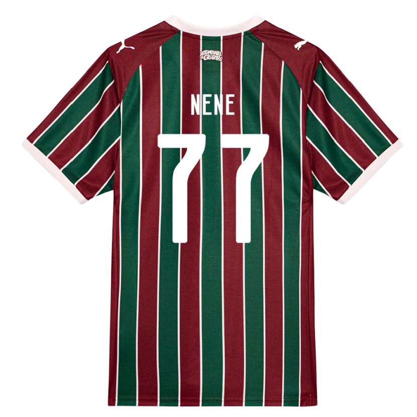 Danxen Børn Nene #77 Grøn Vinrød Hvid Hjemmebane Spillertrøjer 2026/27 Trøje T-Shirt