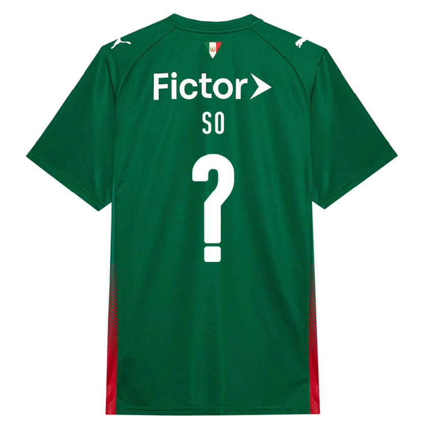 Danxen Børn Fábio Só #0 Grøn Rød Hvid Hjemmebane Spillertrøjer 2026/27 Trøje T-Shirt