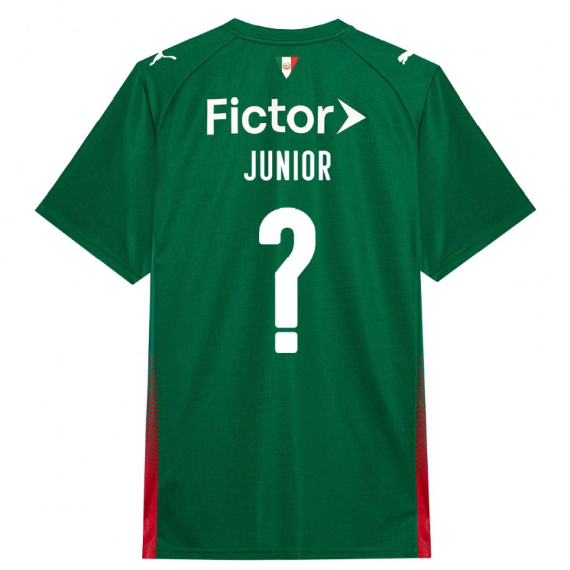 Danxen Børn Gilberto Junior #0 Grøn Rød Hvid Hjemmebane Spillertrøjer 2026/27 Trøje T-Shirt