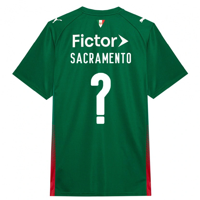 Danxen Børn Wendell Sacramento #0 Grøn Rød Hvid Hjemmebane Spillertrøjer 2026/27 Trøje T-Shirt