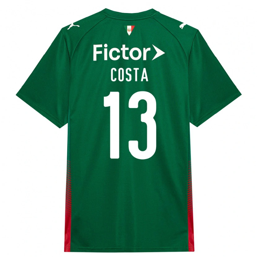 Danxen Børn Enzo Costa #13 Grøn Rød Hvid Hjemmebane Spillertrøjer 2026/27 Trøje T-Shirt