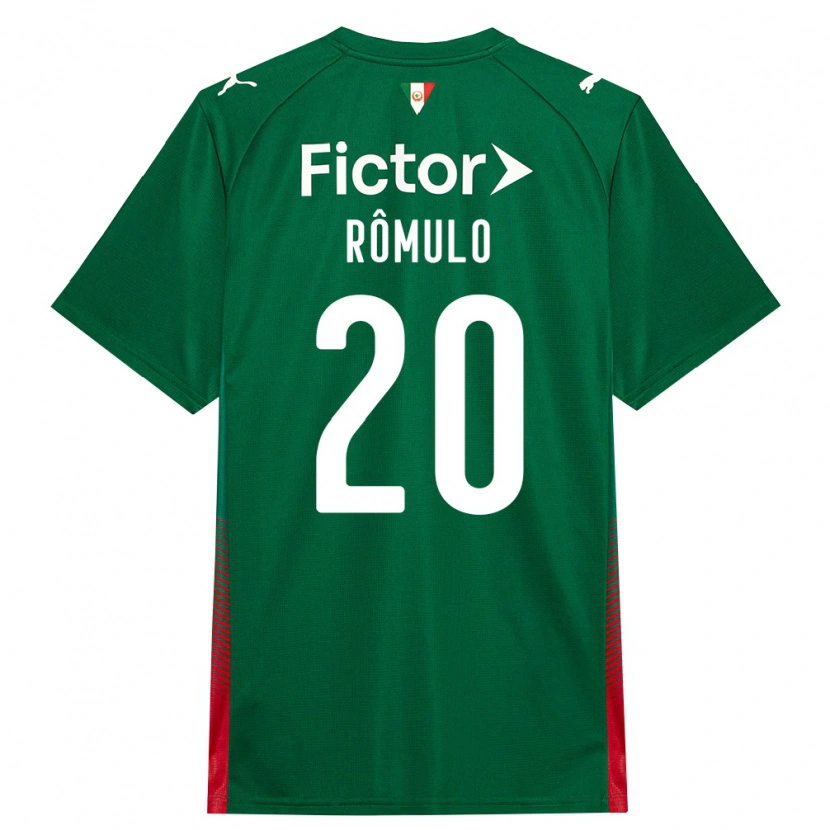 Danxen Børn Rômulo #20 Grøn Rød Hvid Hjemmebane Spillertrøjer 2026/27 Trøje T-Shirt
