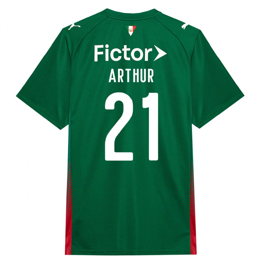 Danxen Børn Luis Arthur #21 Grøn Rød Hvid Hjemmebane Spillertrøjer 2026/27 Trøje T-Shirt