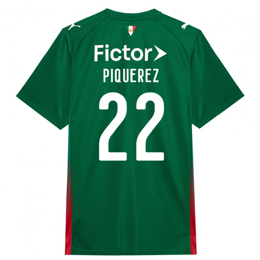 Danxen Børn Joaquín Piquerez #22 Grøn Rød Hvid Hjemmebane Spillertrøjer 2026/27 Trøje T-Shirt