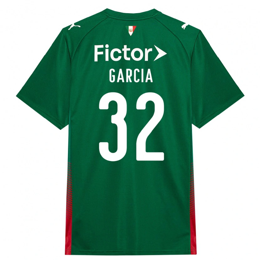 Danxen Børn Garcia #32 Grøn Rød Hvid Hjemmebane Spillertrøjer 2026/27 Trøje T-Shirt