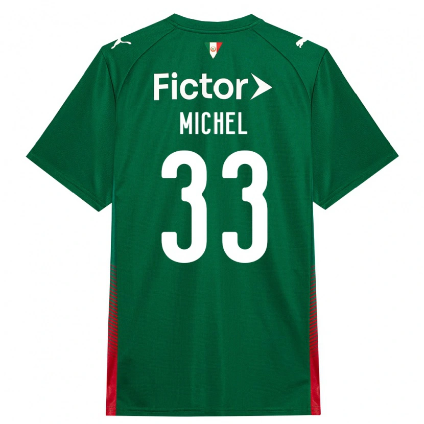 Danxen Børn Michel #33 Grøn Rød Hvid Hjemmebane Spillertrøjer 2026/27 Trøje T-Shirt