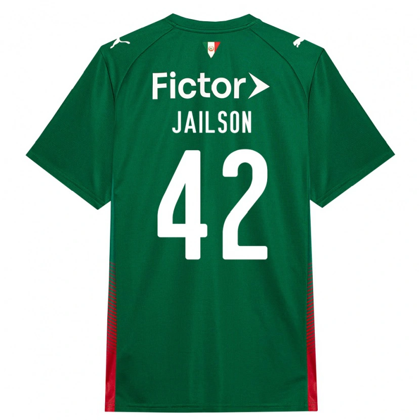 Danxen Børn Jailson #42 Grøn Rød Hvid Hjemmebane Spillertrøjer 2026/27 Trøje T-Shirt