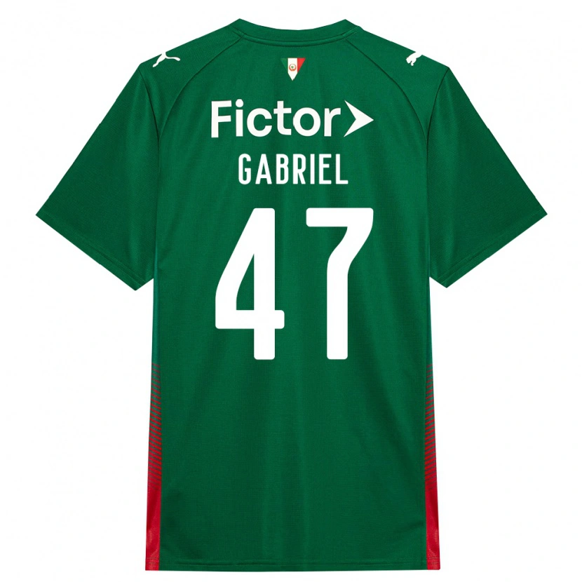 Danxen Børn Victor Gabriel #47 Grøn Rød Hvid Hjemmebane Spillertrøjer 2026/27 Trøje T-Shirt