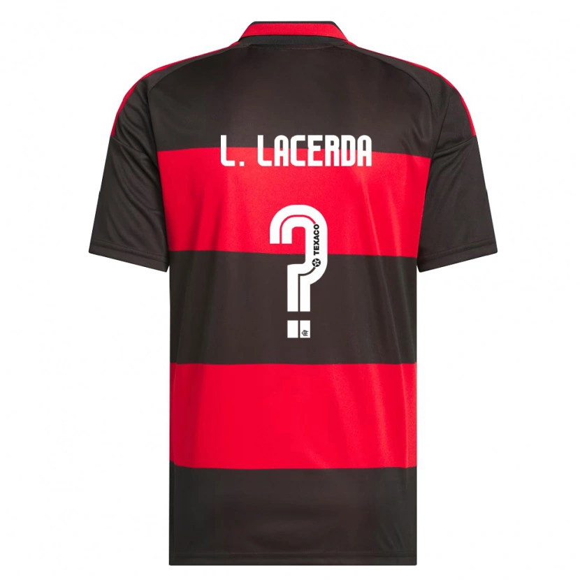 Danxen Børn Iago Lacerda #0 Rød Sort Hvid Hjemmebane Spillertrøjer 2026/27 Trøje T-Shirt