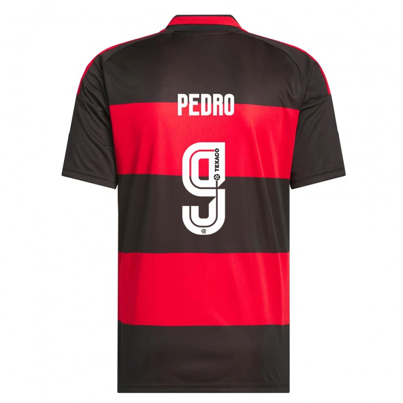 Danxen Børn Pedro Guilherme Abreu Dos Santos #9 Rød Sort Hvid Hjemmebane Spillertrøjer 2026/27 Trøje T-Shirt