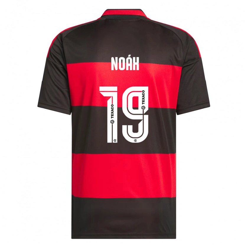 Danxen Børn Noáh Gerlach Riger Silva #19 Rød Sort Hvid Hjemmebane Spillertrøjer 2026/27 Trøje T-Shirt