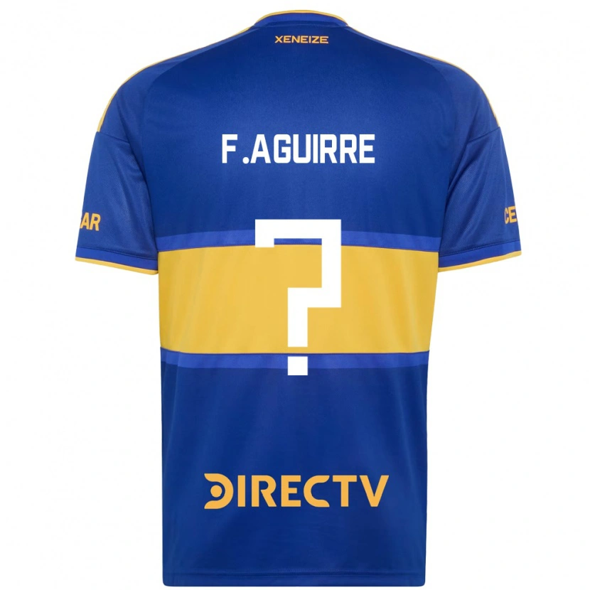Danxen Børn Federico Aguirre #0 Kongelig Blå Gul Hjemmebane Spillertrøjer 2026/27 Trøje T-Shirt