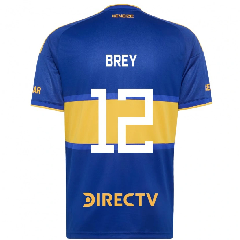 Danxen Børn Leandro Brey #12 Kongelig Blå Gul Hjemmebane Spillertrøjer 2026/27 Trøje T-Shirt