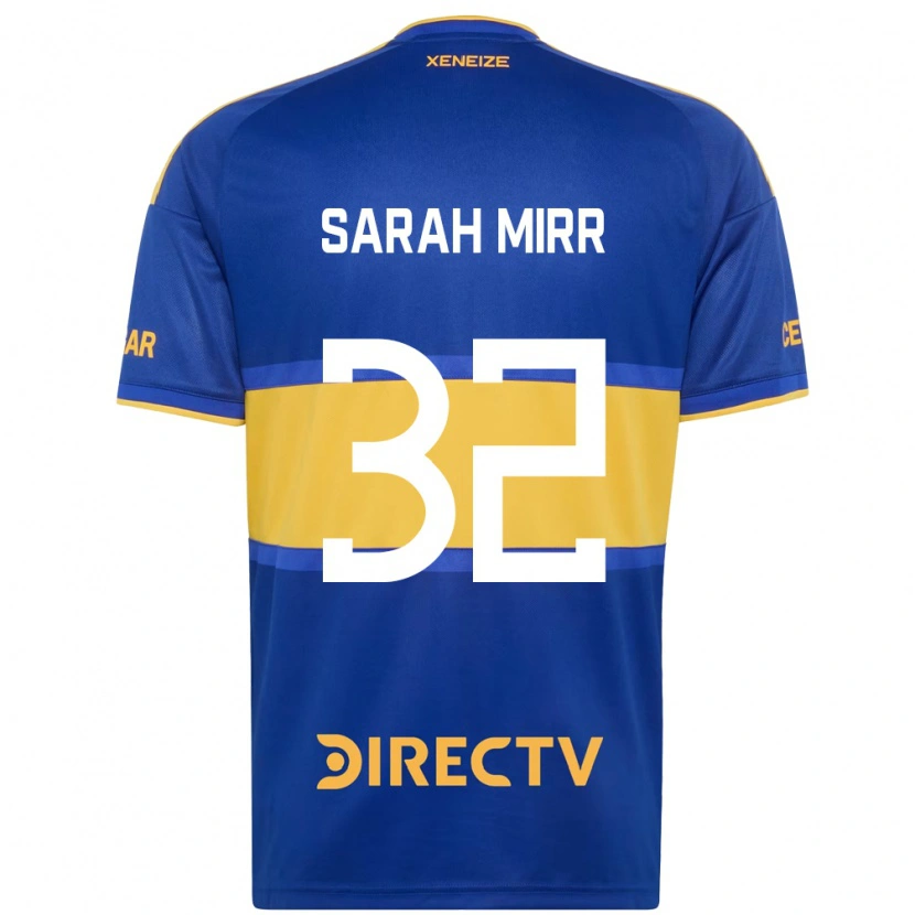 Danxen Børn Sarah Mirr #32 Kongelig Blå Gul Hjemmebane Spillertrøjer 2026/27 Trøje T-Shirt