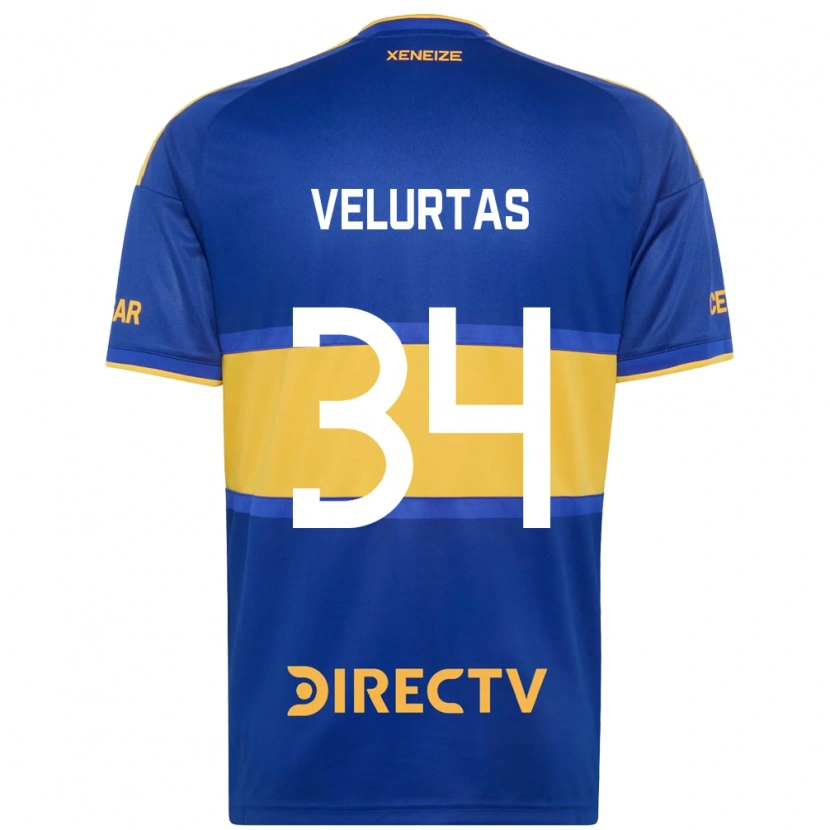 Danxen Børn Pedro Velurtas #34 Kongelig Blå Gul Hjemmebane Spillertrøjer 2026/27 Trøje T-Shirt