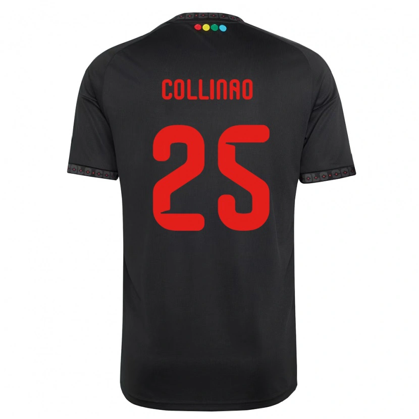 Danxen Børn Margarita Collinao #25 Sort Rød Udebane Spillertrøjer 2026/27 Trøje T-Shirt