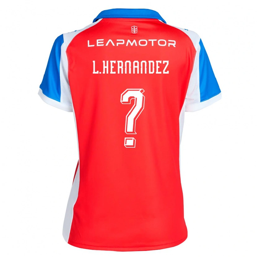 Danxen Børn Luis Felipe Hernández #0 Rød Blå Udebane Spillertrøjer 2026/27 Trøje T-Shirt