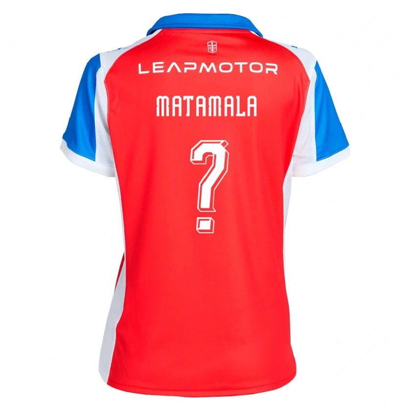 Danxen Børn Camilo Matamala #0 Rød Blå Udebane Spillertrøjer 2026/27 Trøje T-Shirt