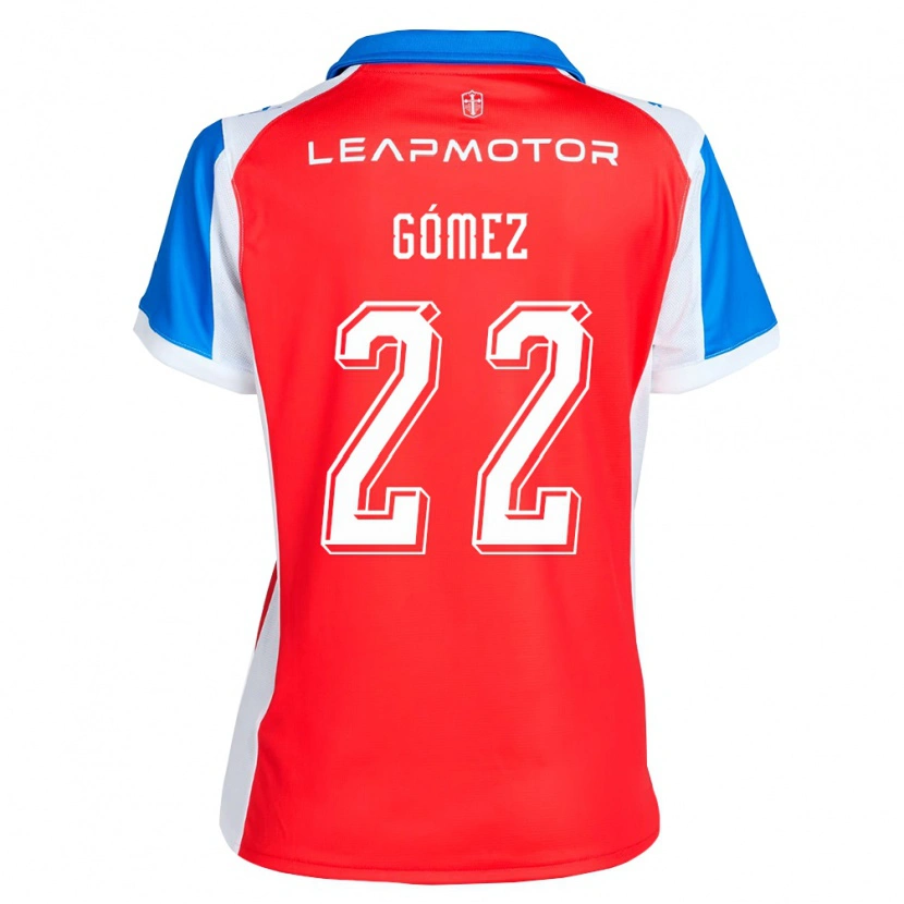 Danxen Børn Martin Gómez #22 Rød Blå Udebane Spillertrøjer 2026/27 Trøje T-Shirt
