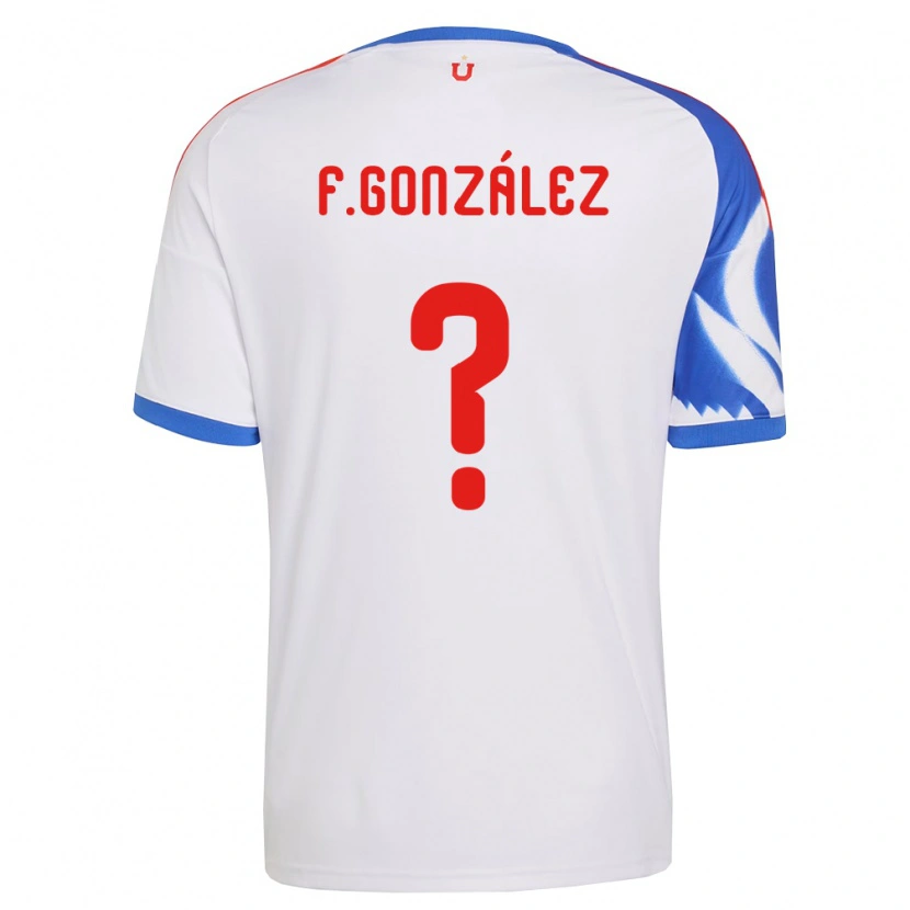 Danxen Børn Fernando González #0 Hvid Marineblå Udebane Spillertrøjer 2026/27 Trøje T-Shirt