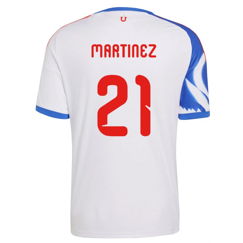 Danxen Børn Maria Martínez #21 Hvid Marineblå Udebane Spillertrøjer 2026/27 Trøje T-Shirt