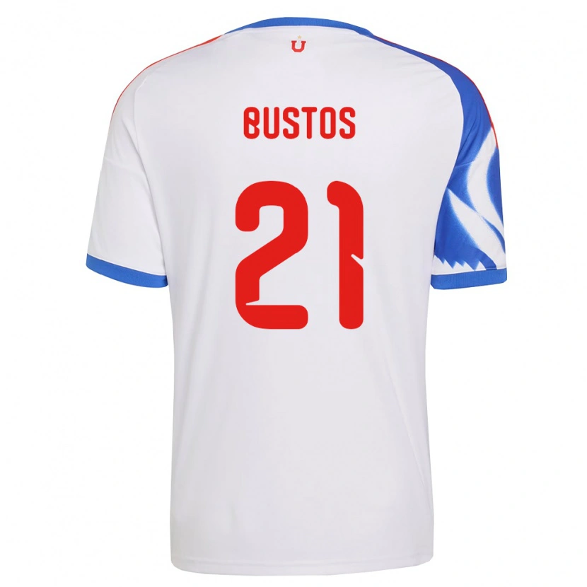 Danxen Børn Melissa Bustos #21 Hvid Marineblå Udebane Spillertrøjer 2026/27 Trøje T-Shirt