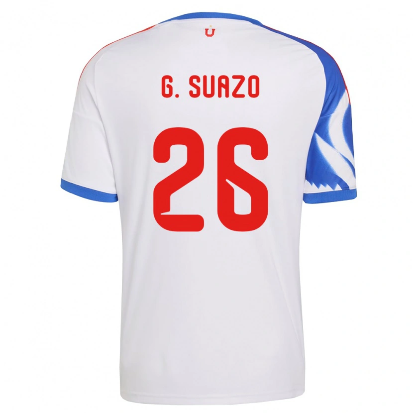 Danxen Børn Grettel Suazo #26 Hvid Marineblå Udebane Spillertrøjer 2026/27 Trøje T-Shirt