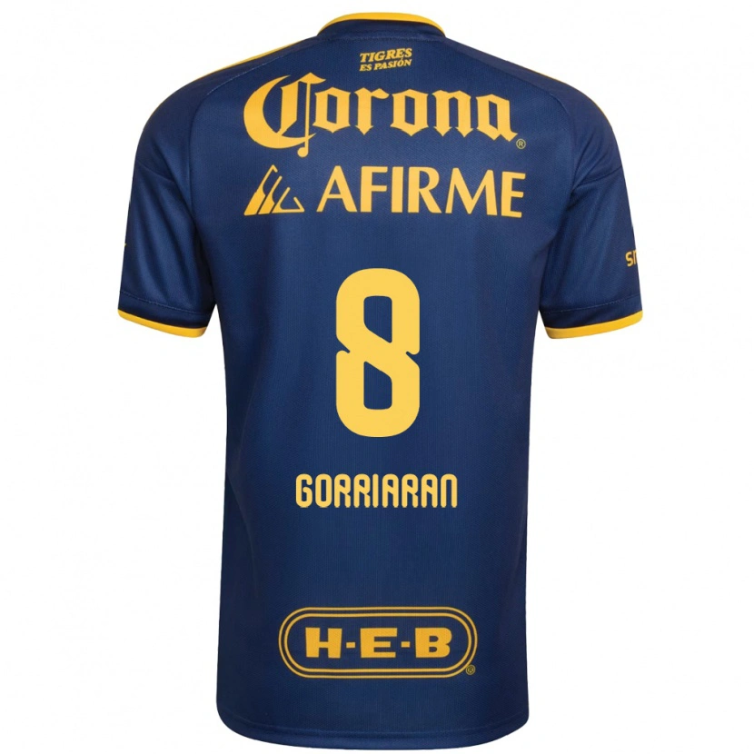 Danxen Børn Fernando Gorriarán #8 Kongelig Blå Gul Udebane Spillertrøjer 2026/27 Trøje T-Shirt