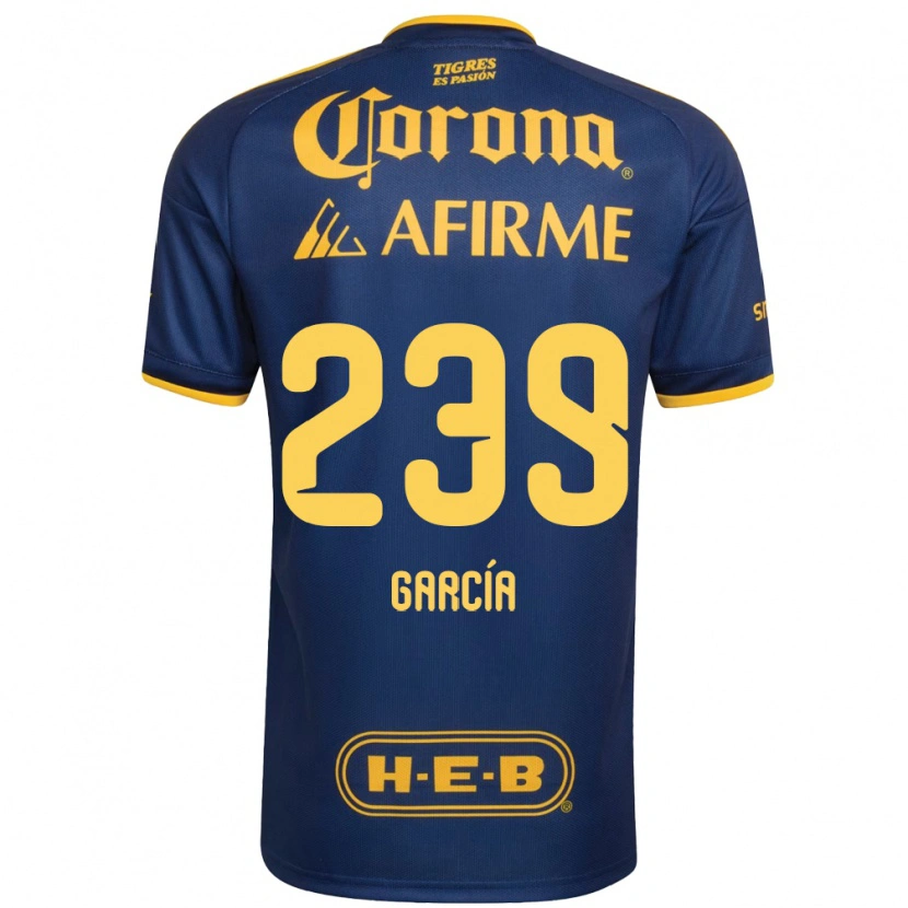 Danxen Børn Diego García #239 Kongelig Blå Gul Udebane Spillertrøjer 2026/27 Trøje T-Shirt