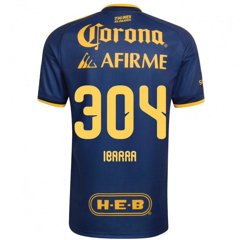 Danxen Børn Luis Ibarra #304 Kongelig Blå Gul Udebane Spillertrøjer 2026/27 Trøje T-Shirt