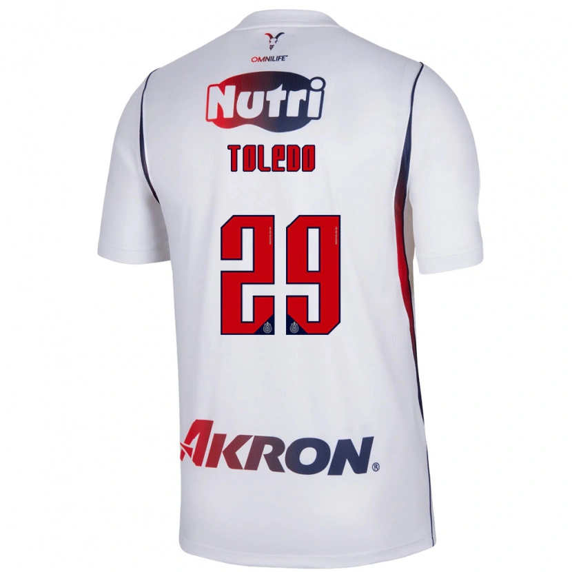 Danxen Børn Wendy Toledo #29 Hvid Marineblå Rød Udebane Spillertrøjer 2026/27 Trøje T-Shirt