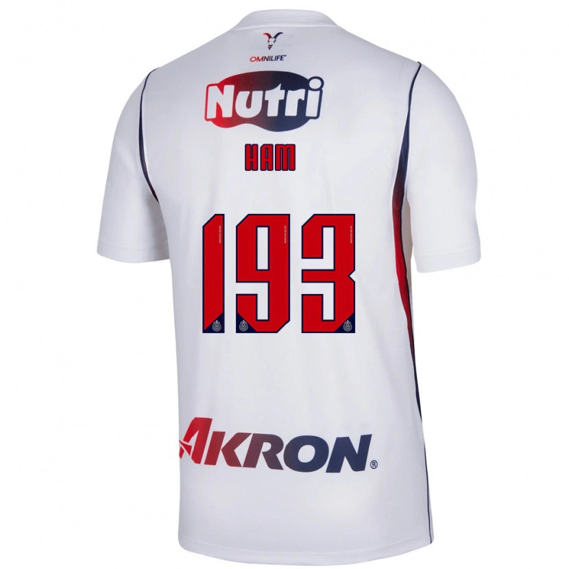 Danxen Børn Marioni Ham #193 Hvid Marineblå Rød Udebane Spillertrøjer 2026/27 Trøje T-Shirt