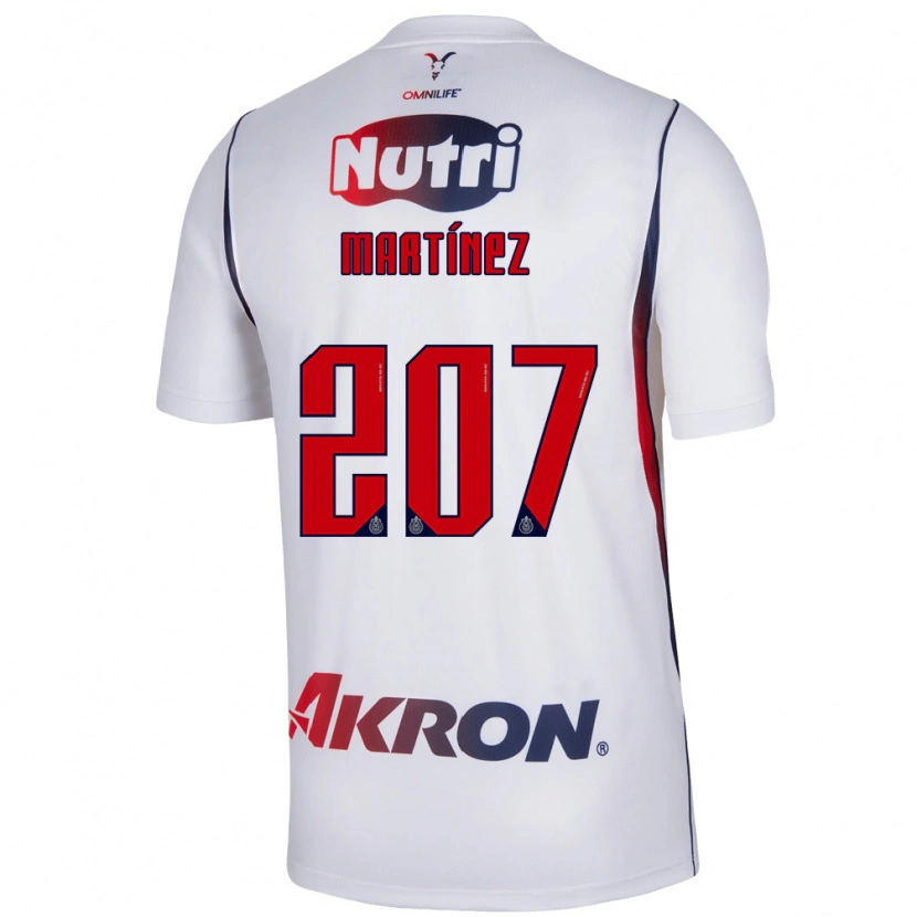 Danxen Børn Raúl Martínez #207 Hvid Marineblå Rød Udebane Spillertrøjer 2026/27 Trøje T-Shirt