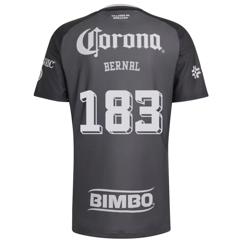 Danxen Børn David Bernal #183 Grå Hvid Sort Udebane Spillertrøjer 2026/27 Trøje T-Shirt