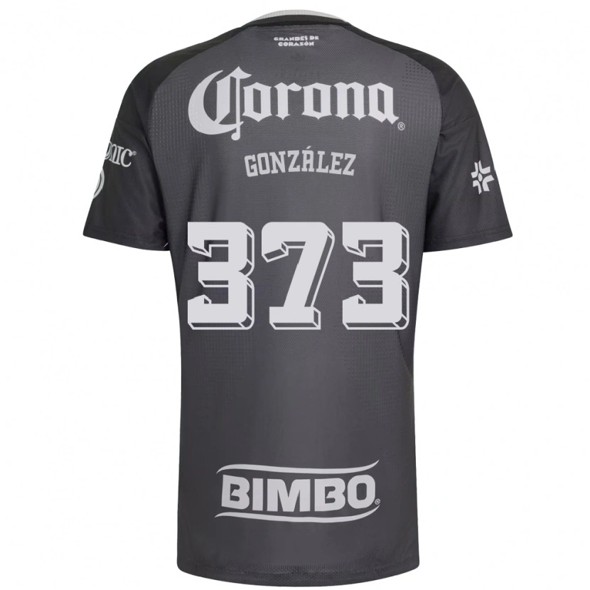 Danxen Børn Jayden González #373 Grå Hvid Sort Udebane Spillertrøjer 2026/27 Trøje T-Shirt