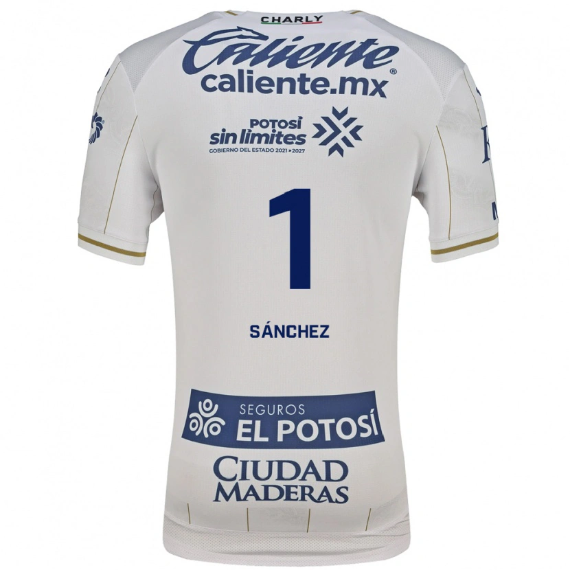 Danxen Børn Andrés Sánchez #1 Hvid Blå Udebane Spillertrøjer 2026/27 Trøje T-Shirt
