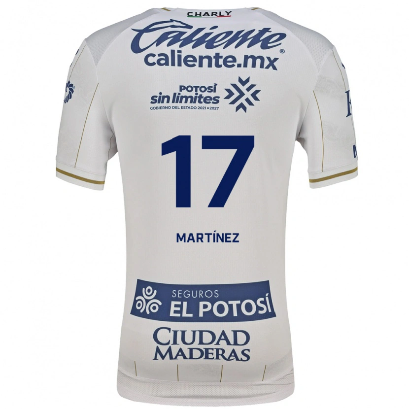 Danxen Børn Gabriel Martínez #17 Hvid Blå Udebane Spillertrøjer 2026/27 Trøje T-Shirt