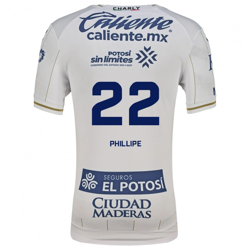 Danxen Børn Yan Phillipe #22 Hvid Blå Udebane Spillertrøjer 2026/27 Trøje T-Shirt