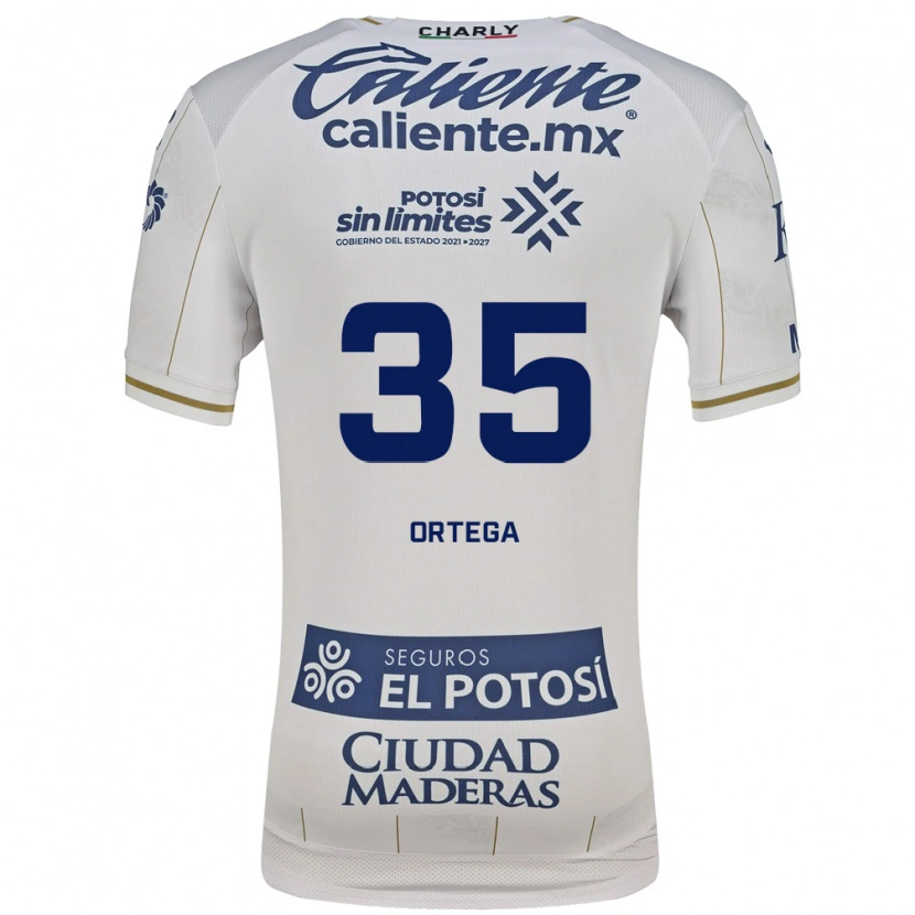 Danxen Børn Kevin Ortega #35 Hvid Blå Udebane Spillertrøjer 2026/27 Trøje T-Shirt