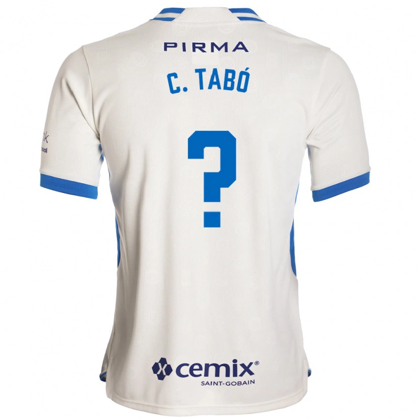 Danxen Børn Christian Tabo #0 Hvid Blå Rød Udebane Spillertrøjer 2026/27 Trøje T-Shirt