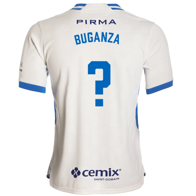 Danxen Børn Franco Buganza #0 Hvid Blå Rød Udebane Spillertrøjer 2026/27 Trøje T-Shirt