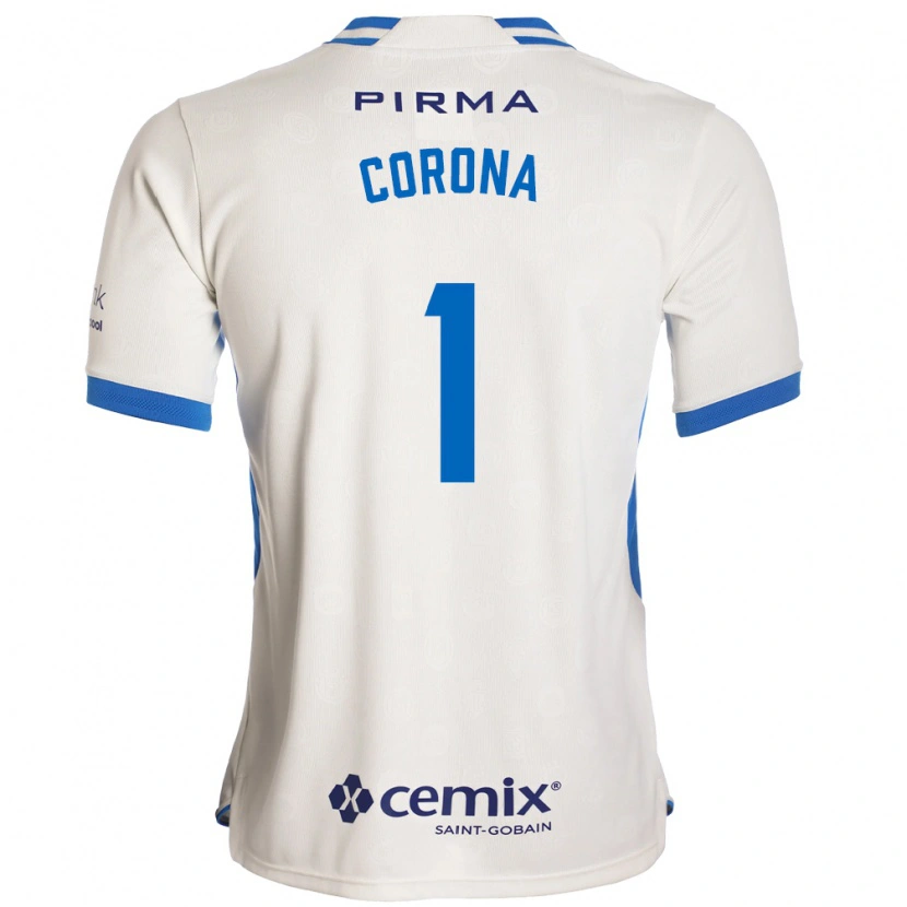Danxen Børn Jose De Jesus Corona #1 Hvid Blå Rød Udebane Spillertrøjer 2026/27 Trøje T-Shirt