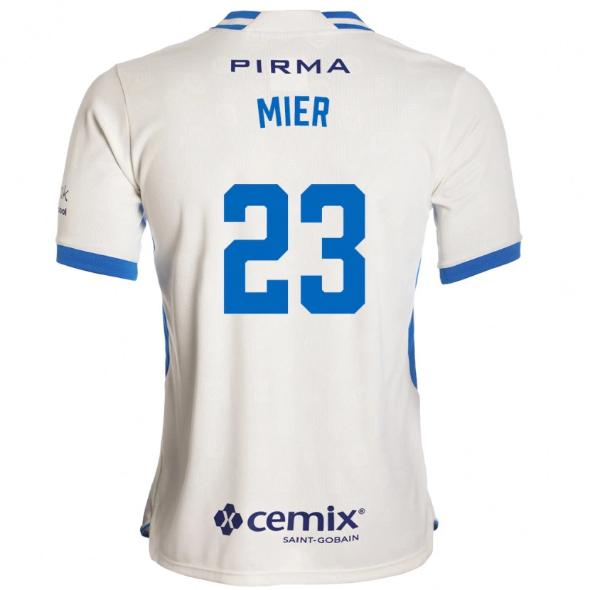 Danxen Børn Kevin Mier #23 Hvid Blå Rød Udebane Spillertrøjer 2026/27 Trøje T-Shirt