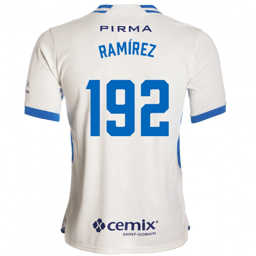 Danxen Børn Nicolás Ramírez #192 Hvid Blå Rød Udebane Spillertrøjer 2026/27 Trøje T-Shirt