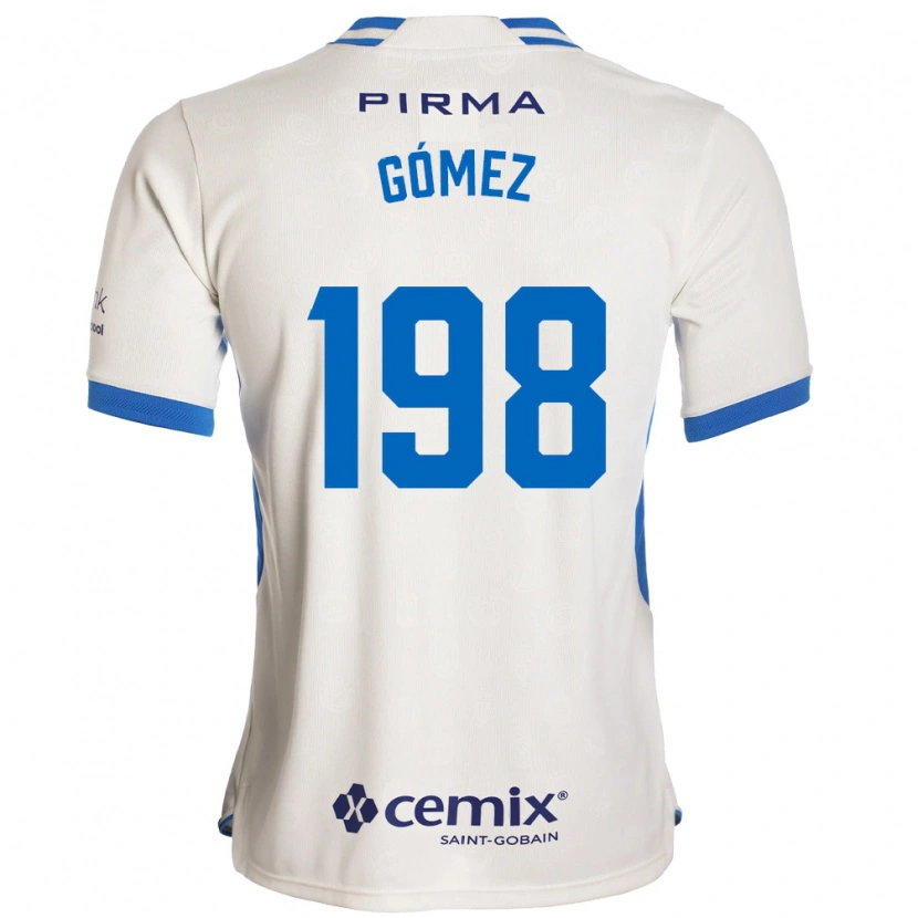 Danxen Børn Luiszael Gómez #198 Hvid Blå Rød Udebane Spillertrøjer 2026/27 Trøje T-Shirt