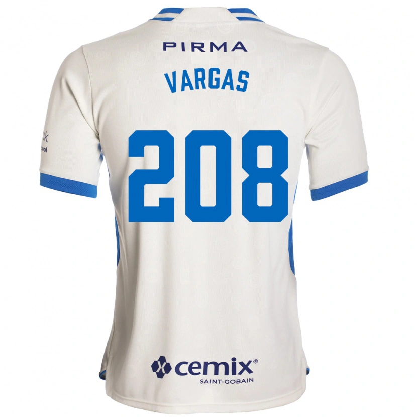 Danxen Børn Santiago Vargas #208 Hvid Blå Rød Udebane Spillertrøjer 2026/27 Trøje T-Shirt